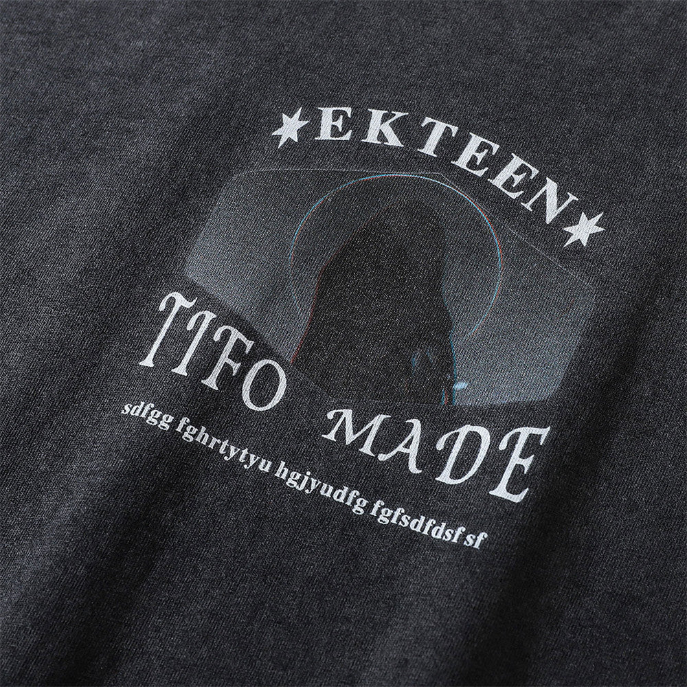 Fashion American Printed T-shirt Men