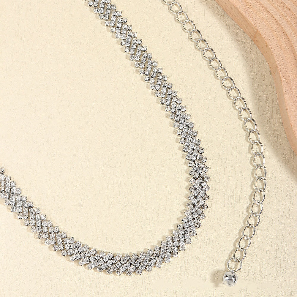 Crystal Chain Rhinestone Inlaid Waist Chain