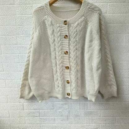 Knitted Cardigan Women's Long-sleeved Sweater