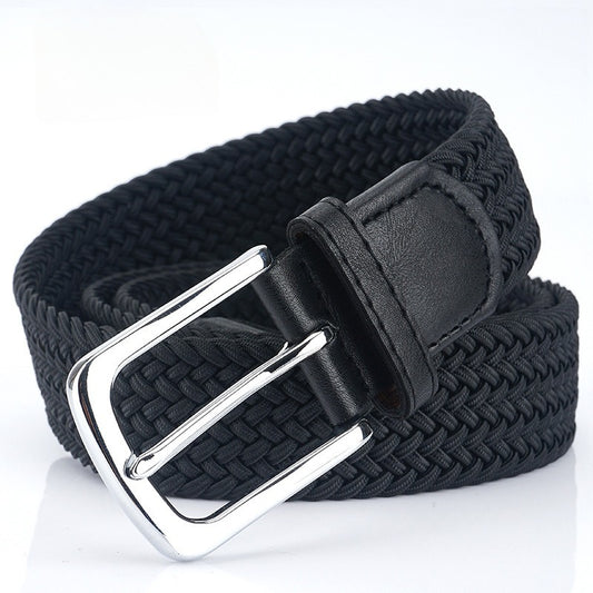 Silk Elastic Woven Elastic Men's Women's Belt Canvas Belt