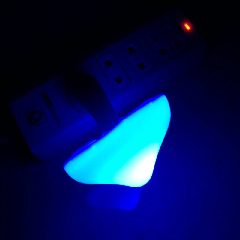 LED Mushroom Night Light | EU/US Plug-In Light Sensor Wall Lamp for Bedroom & Home Décor