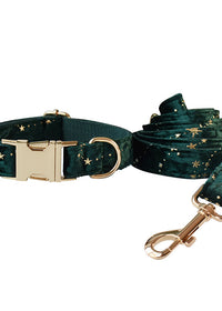 Dog collar dog leash set