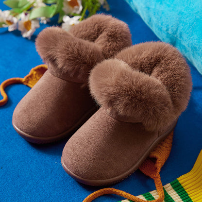 Soft Sole Comfort: Girls’ Non-Slip Cotton Snow Boots