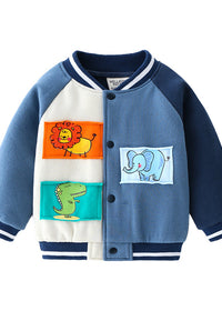 Denim blue cartoon patch baseb