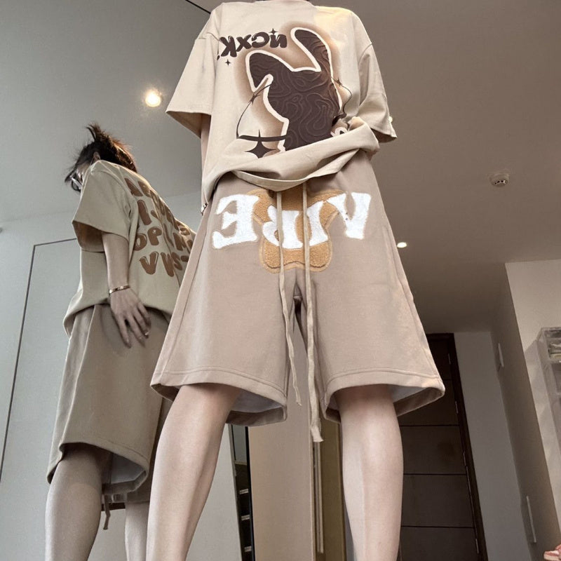 Fashion Retro Elastic Waist Capris For Men