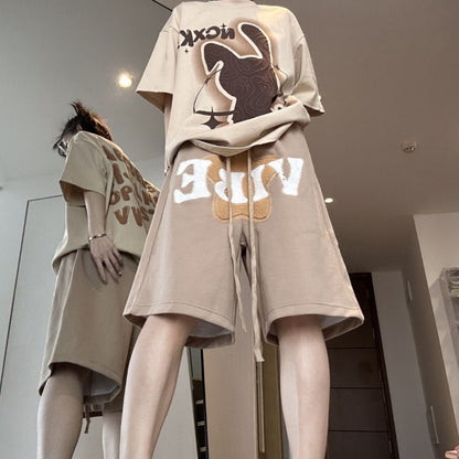 Fashion Retro Elastic Waist Capris For Men