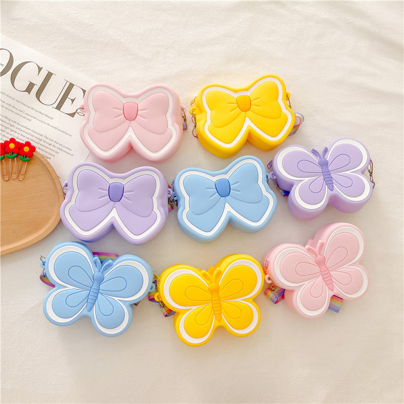 Butterfly Flutter: Children’s Silicone Cute Butterfly Bag