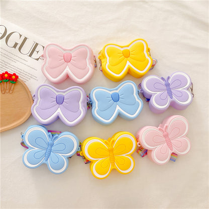 Butterfly Flutter: Children’s Silicone Cute Butterfly Bag