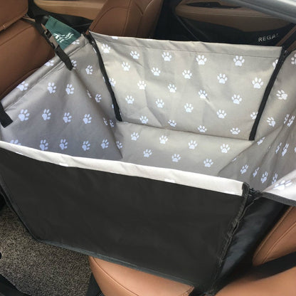 Rear Printed Double Layer Waterproof Pet Car Mat Pet Cat Dog Protection Pet Hanging Basket