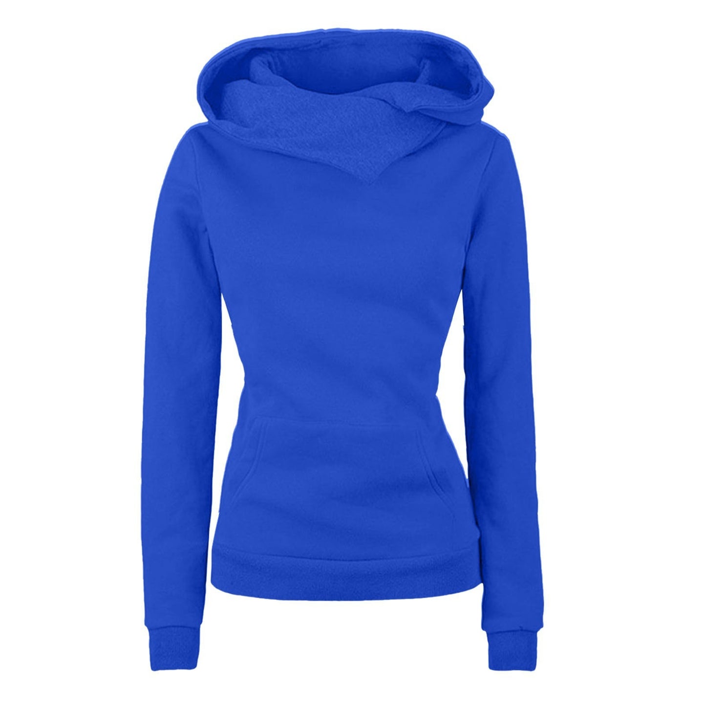 Irregular Hooded Sweater Long Sleeve Women