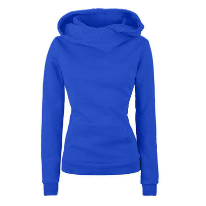 Irregular Hooded Sweater Long Sleeve Women