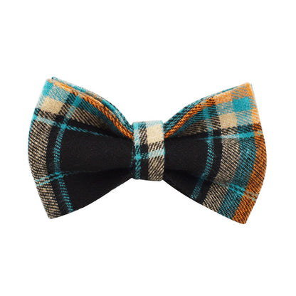 New Green Retro Pet Collar Traction Rope Strap Cute Bow Suit