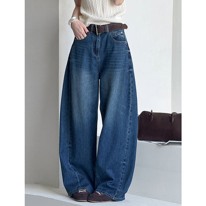 Women's Loose Casual High Waisted Wide Leg Jeans