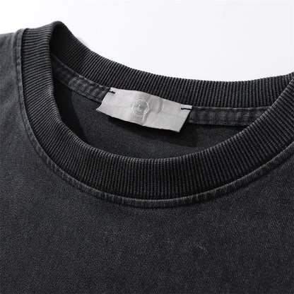 Distressed Round Neck T-shirt For Men