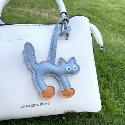 Mini CAT Leather Bag Pendant