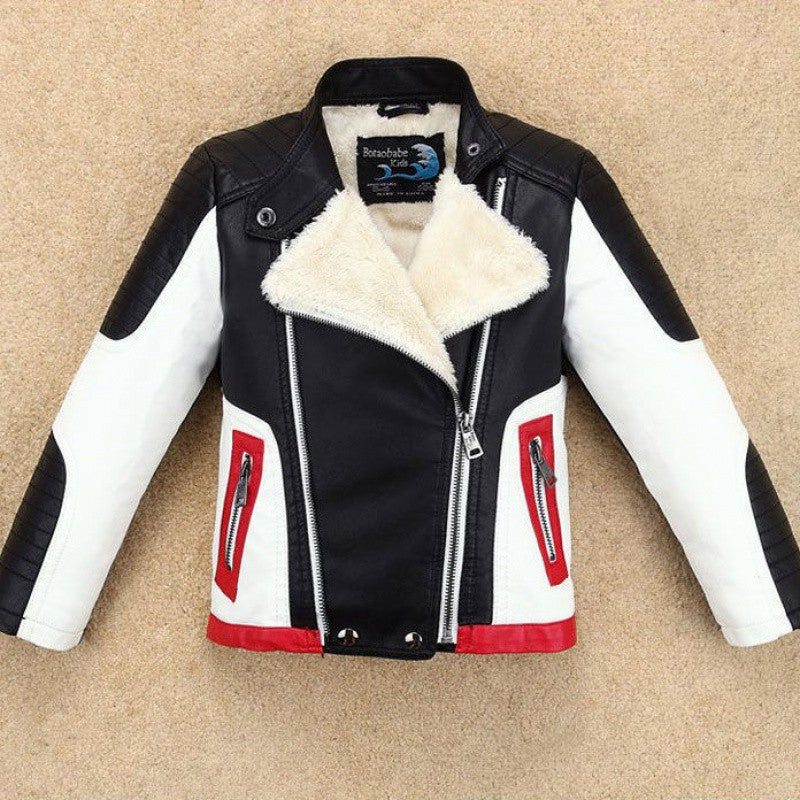 The Polished Maverick: Thickened Handsome Leather Jacket