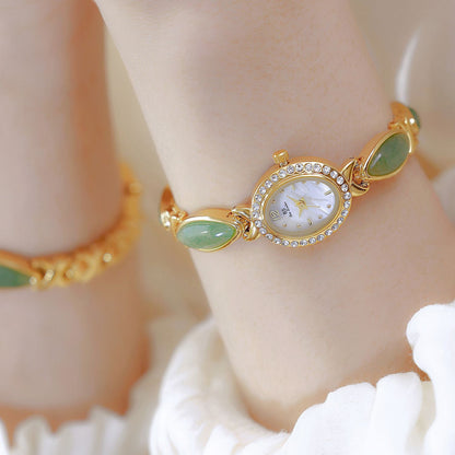 Dongling Stone Hetian Jade Chain Watch