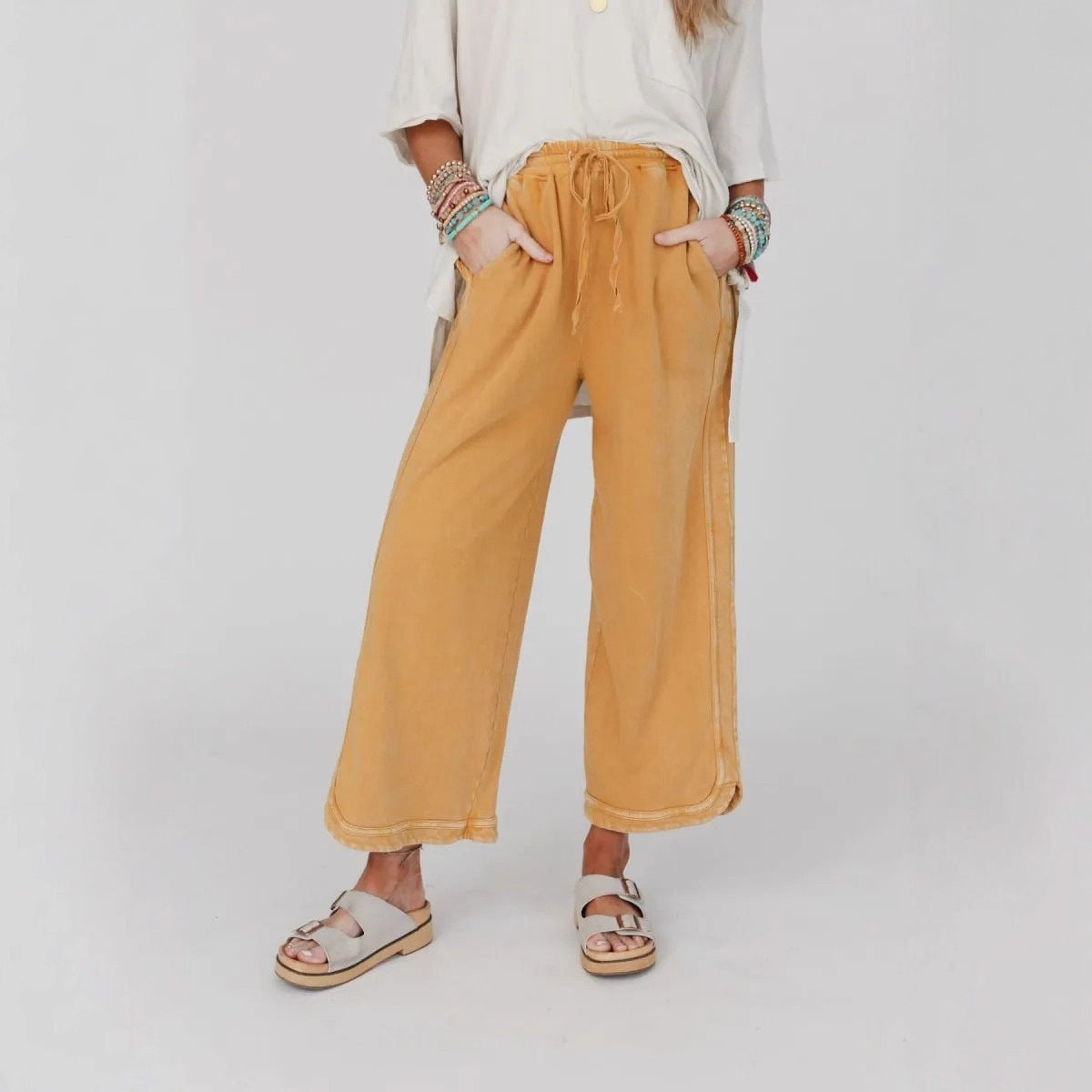 Women's Fashion Casual Wide Leg Leisure Sports Pants