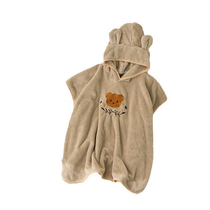 The Cartoon Cloak: Coral Fleece Wearable Bathrobe