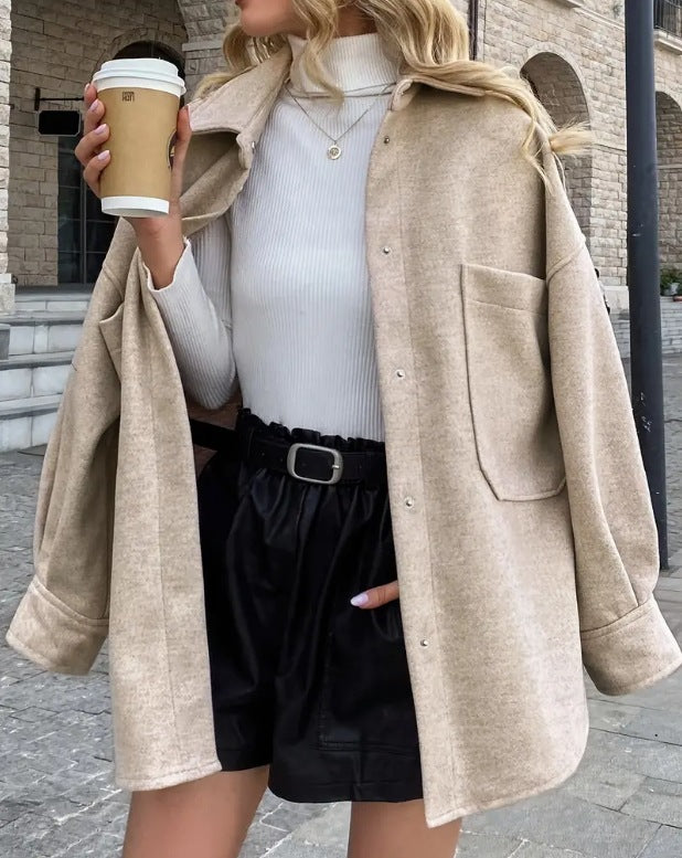 European And American Style Women's Street Fashion Casual Coat