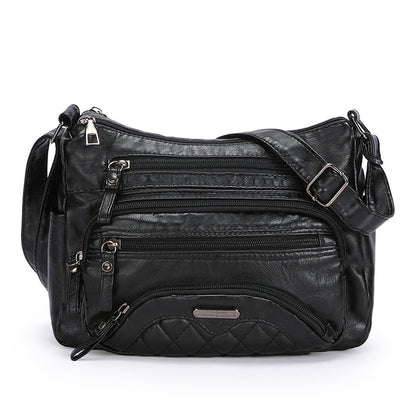 New Fashion Soft Leather Trendy Casual One-shoulder Crossbody