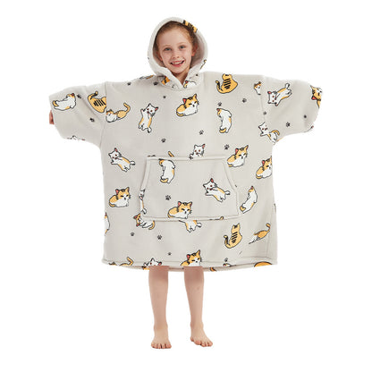 The Slacker Pullover: Hooded Blanket Sweater for Teens
