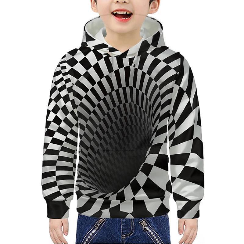 Surrealist 3D Digital Graphic Statement Hoodie