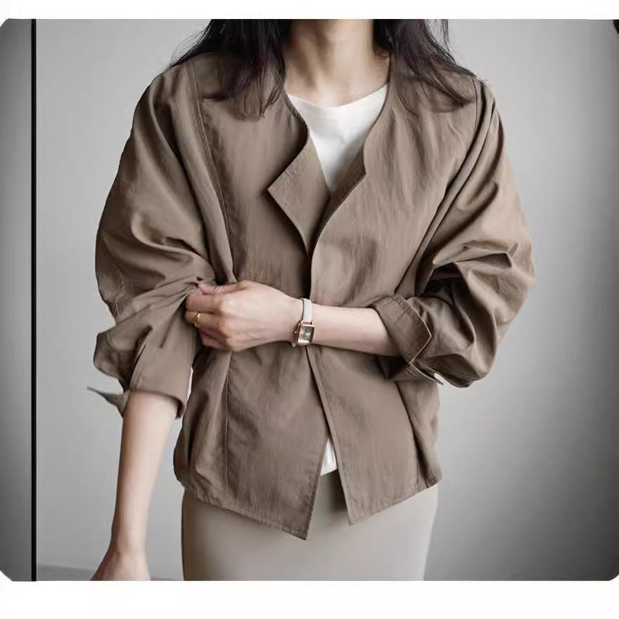 Loose Crew Neck Sun Protection Top Air Conditioning Cardigan