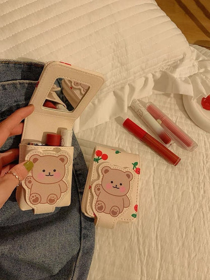 The Bear Vanity: Mini Bear Lipstick Pack with Mirror