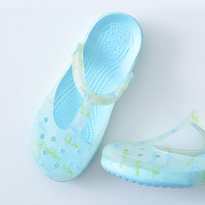 Women's Non-slip Thick-soled Beach Shoes Jelly Shoes
