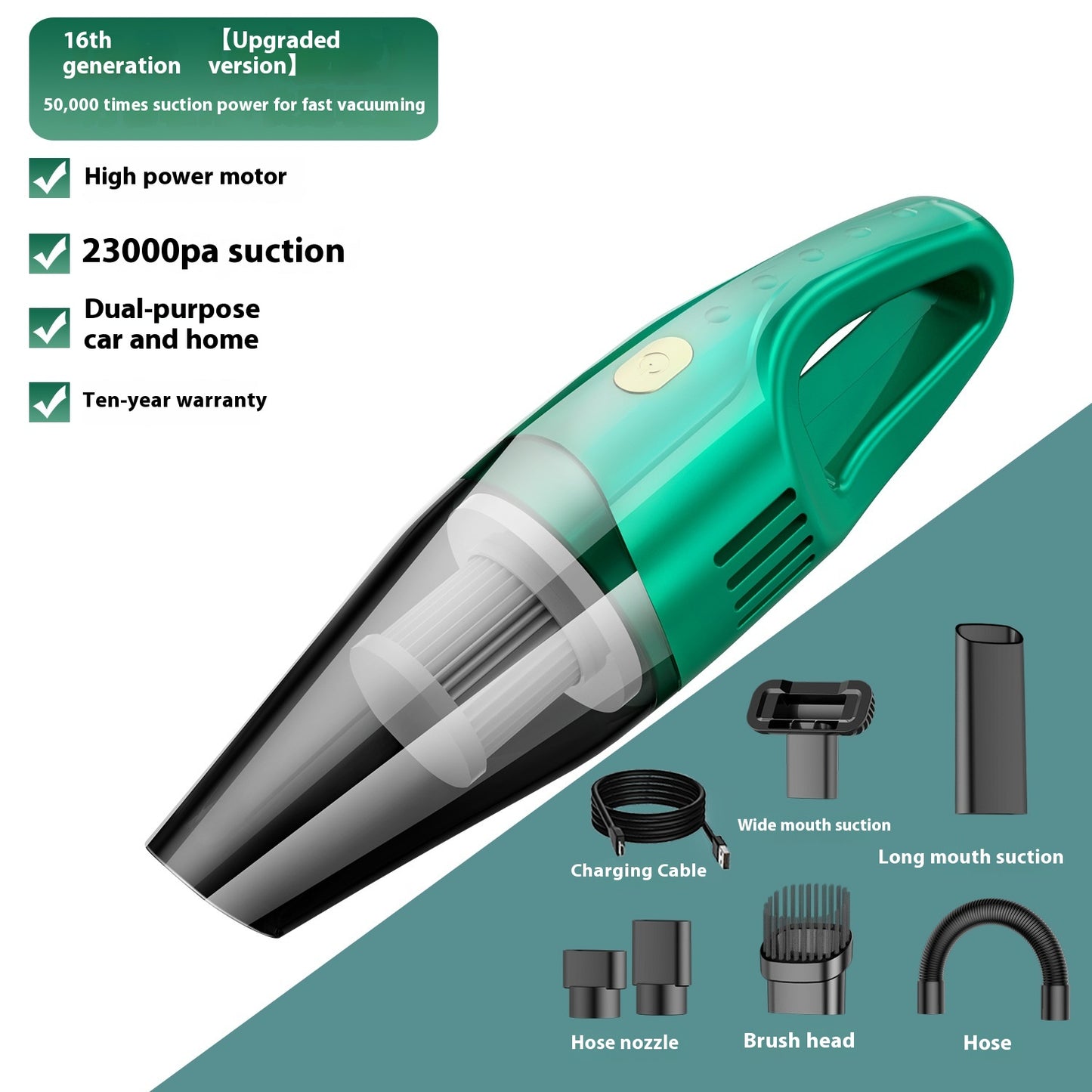 Wireless Vacuum Cleaner Small Handheld Super Strong Suction