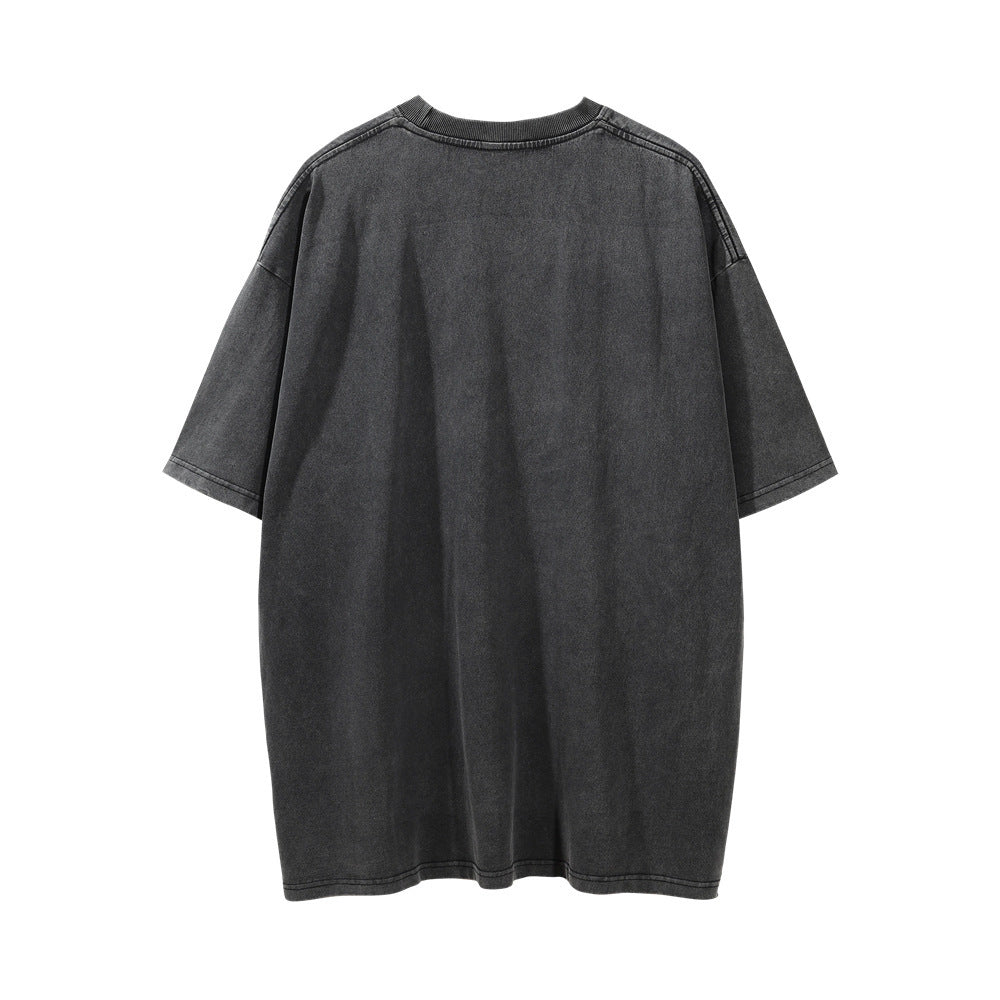 Distressed Round Neck T-shirt For Men