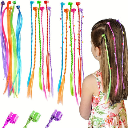 South Korea Children's Hair Accessories Ins Colorful Personality Wig Braid