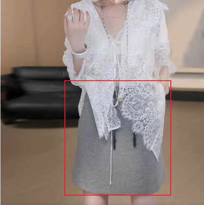 Temperament Leisure Style Red Sweater Baseball Jacket Fashionable All-matching Suit