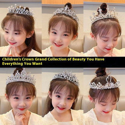 Children's Children's Crown Headdress Girls Princess Crown Hair Clip