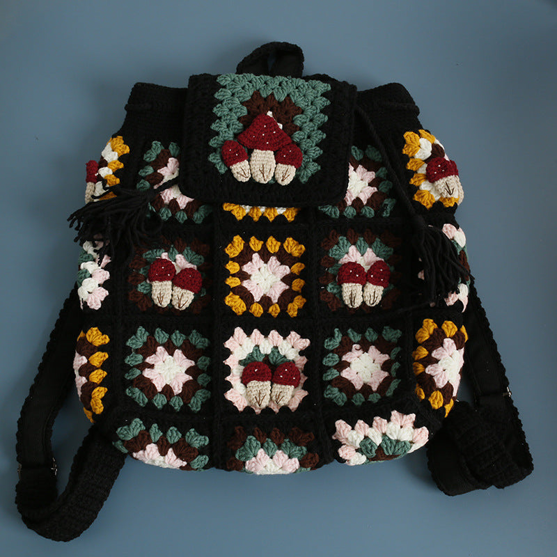 Handmade Wool Crocheted Ladies Shoulder Bag