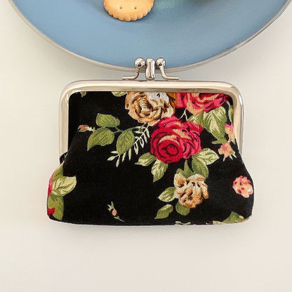 Retro Mini Canvas Coin Purse