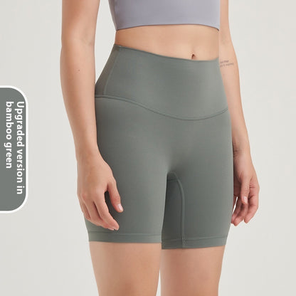 Double-sided Grinding Shorts Yoga Pants Female High Waist Track Shorts