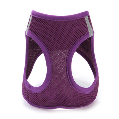 Cat Pulling Rope Vest-style Slip Dogs And Cats Rope Pet Outing Mesh Cat Leash