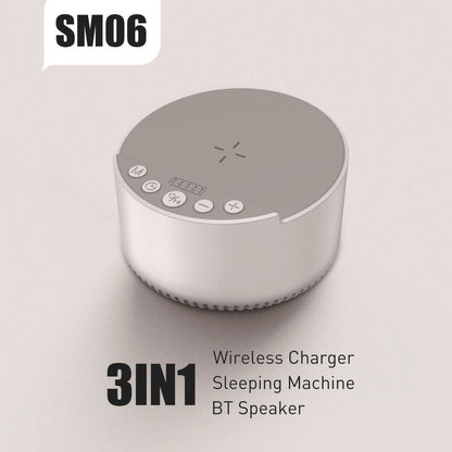 Smart White Noise 15W Wireless Charger Bluetooth Speaker