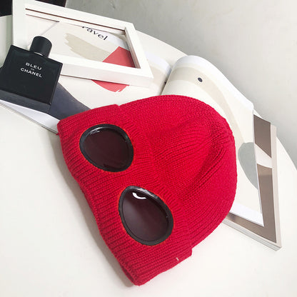 Pilot Wool Hat Winter Warm Knitted Hat