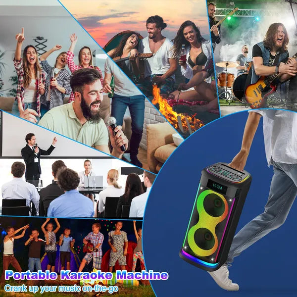 The Sonic Beacon: Portable Party Speaker with Mic & Remote