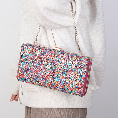 Women's Diamonds Bag High Sense Banquet Dress Garment Bag