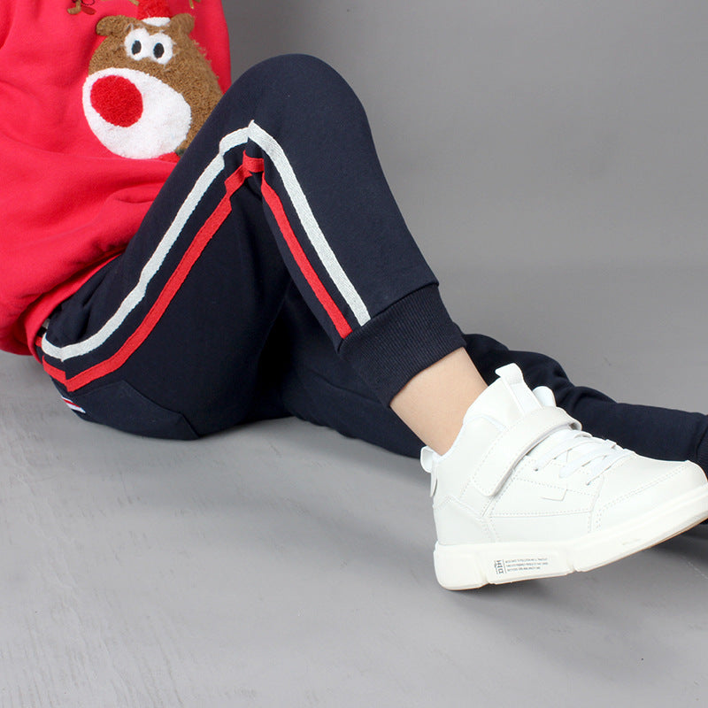 Fashion Cute Solid Color Childrens Cotton Casual Anti-Mosquito Pants Protective Charm