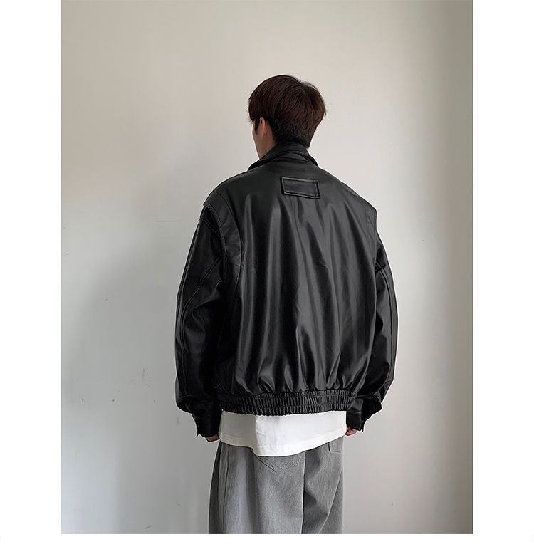 American Vintage Motorcycle Leather Jacket Iconic Retro Boldness