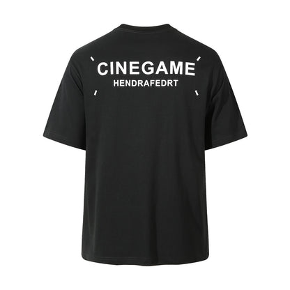 Fashion Letter Print Short-sleeve T-shirt Men