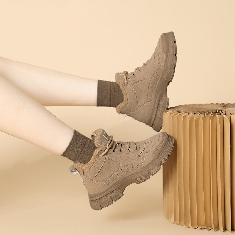 Warm Snow Boots Women's Non-slip Plus Velvet Thickened Martin Boots