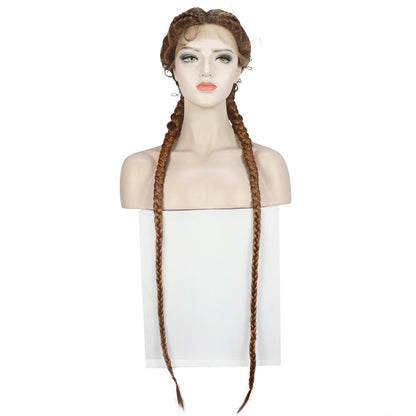 Front Lace Two Braids Wig Headband