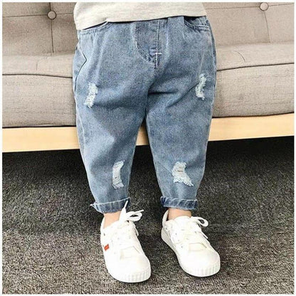 Fashion Personality Boys Western Style Daddy Pants Rugged Youthful Charm