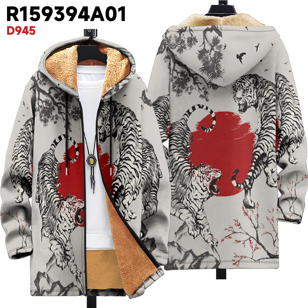 Hooded Cardigan Thick Winter Clothes Cozy Layered Essential